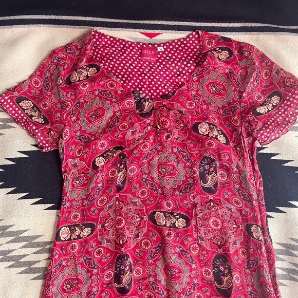 Johnny Was 100%Silk Dress - Picture 2 of 2